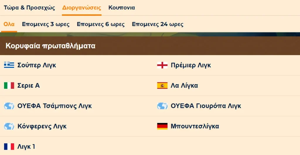 Ποια πρωταθλήματα καλύπτει το Wazamba